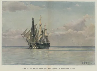 Ett man-och-krig från 1798